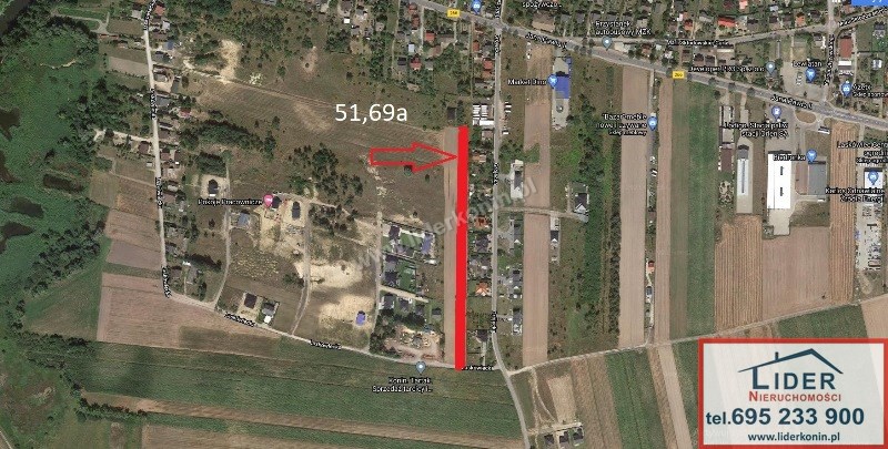 Działka 5169 m² z możliwością podziału – Konin — Konin, os. Laskówiec